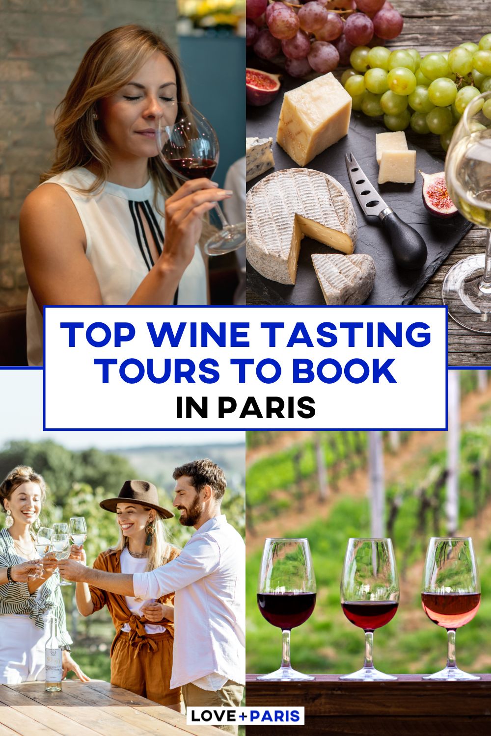 This is a Pinterest image detailing the Top Wine Tasting Tours To Book In Paris.